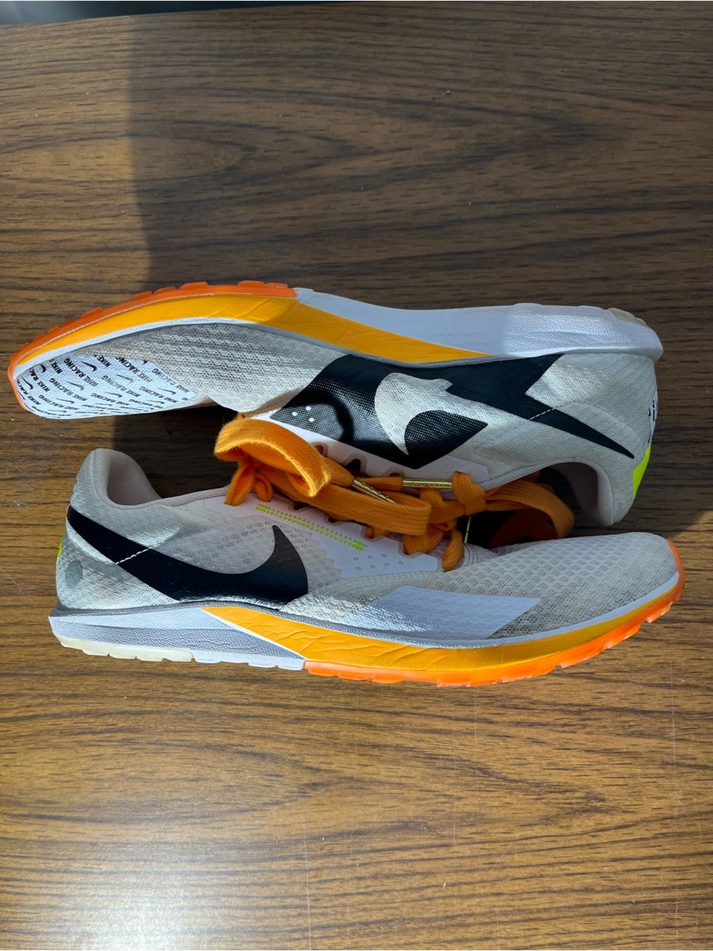 Nike Zoom Rival XC 6 Track No Spikes – Men’s Size 10.5 White/Orange DX7999-100